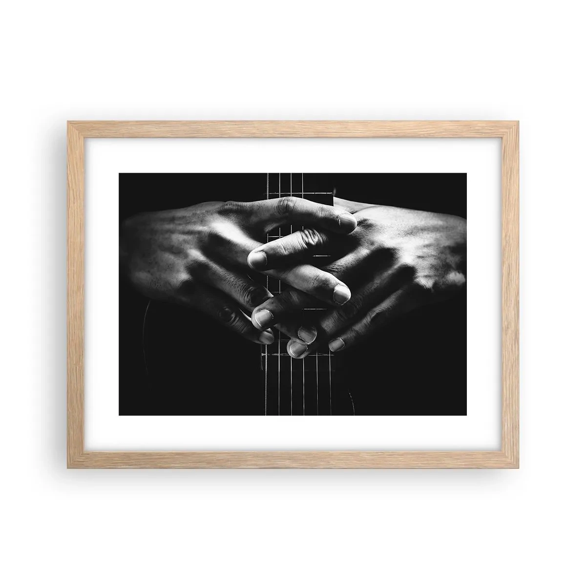 Poster în ramă de stejar deschis - Rugăciunea artistului - 40x30 cm