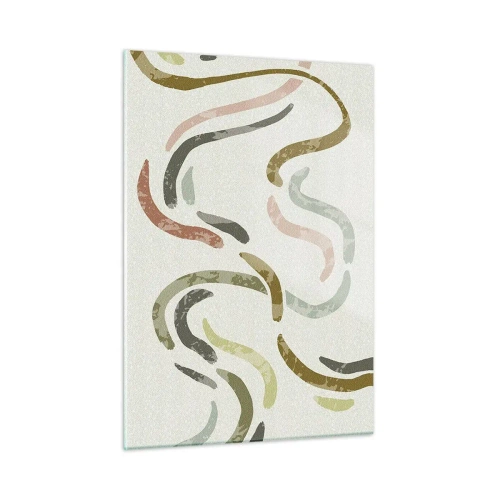 Tablou pe sticlă - Dansul vesel al abstracției - 50x70 cm