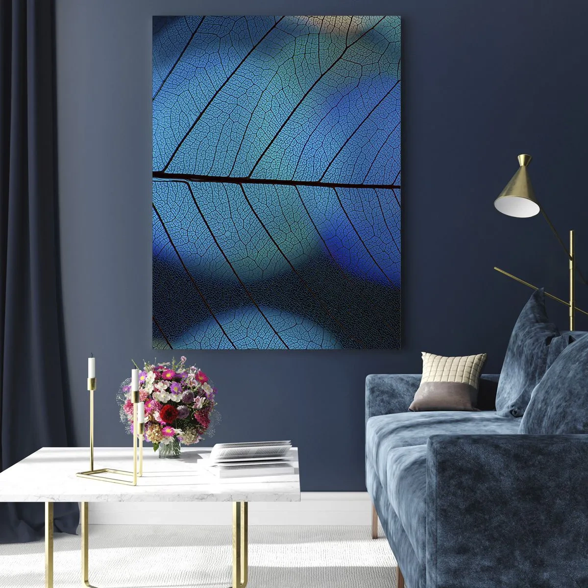 Tablou pe sticlă - Construcție de finețe - 80x120 cm