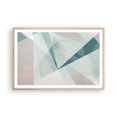 Poster în ramă de stejar deschis - Calm și totuși dinamic - 91x61 cm