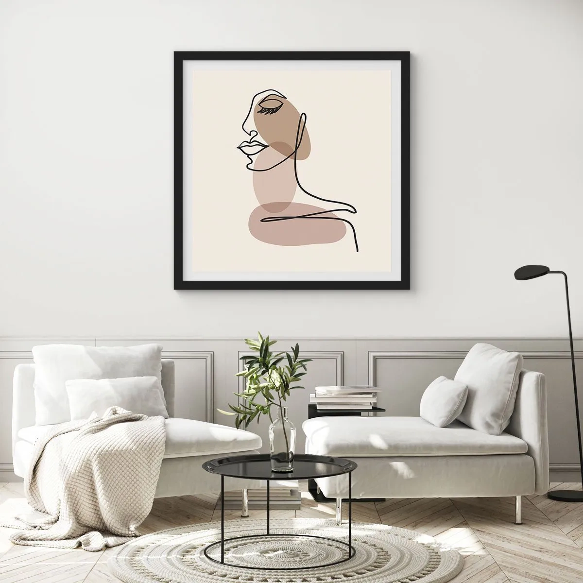 Poster în ramă neagră - Ascultându-se pe sine - 30x30 cm