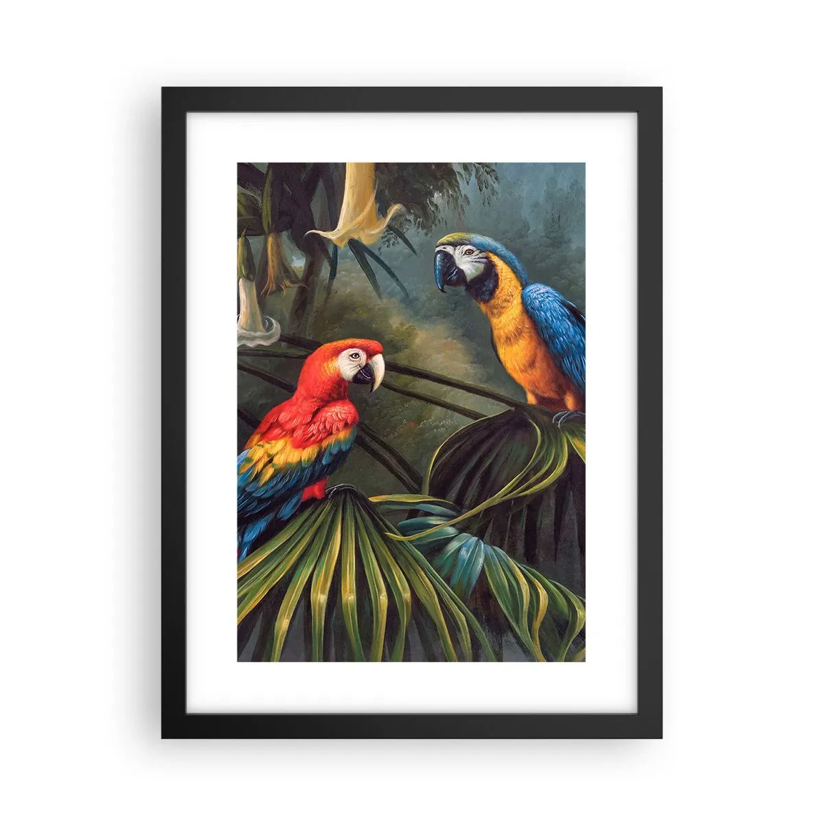 Poster în ramă neagră - Romantismul la tropice - 30x40 cm
