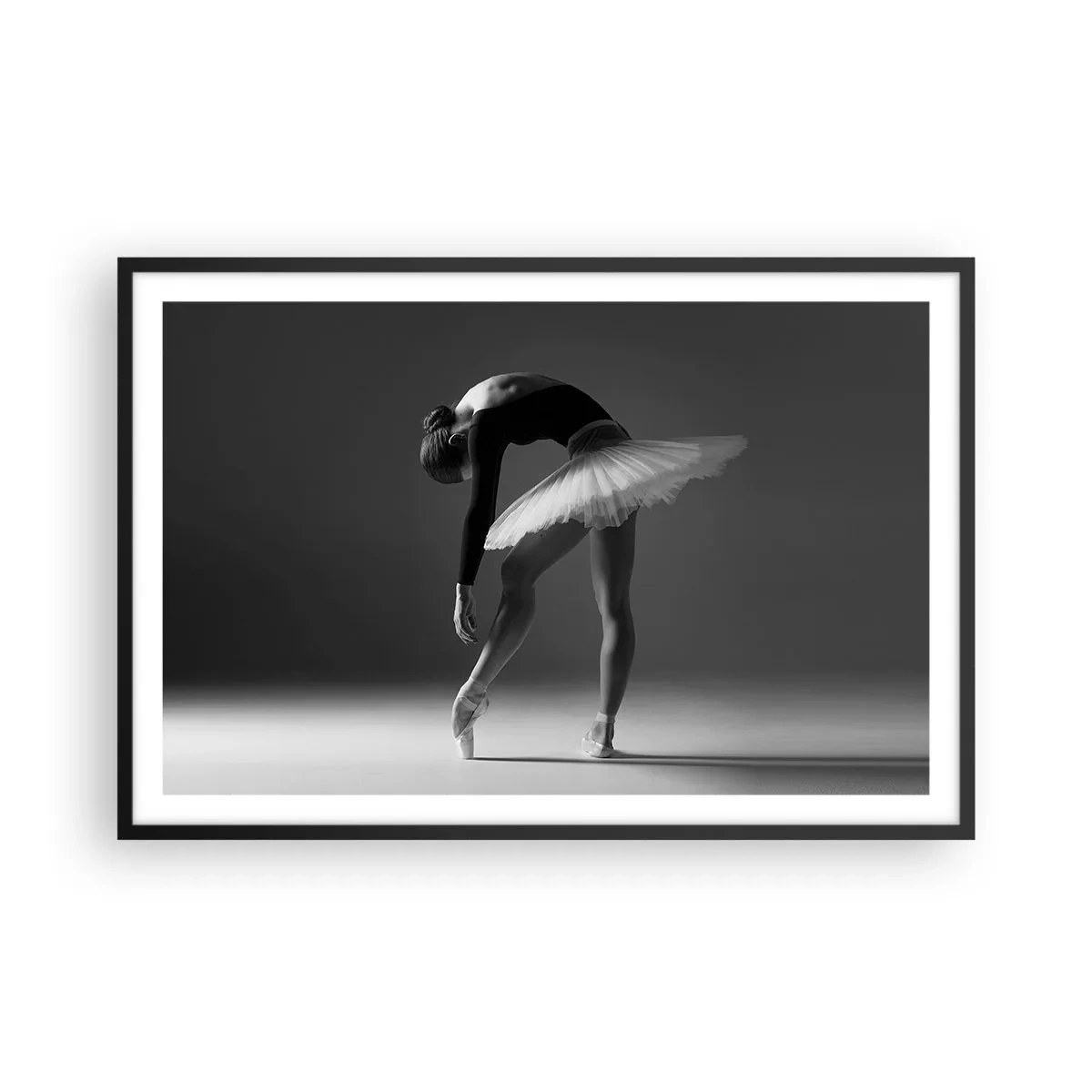 Poster în ramă neagră - Bella balerina - 91x61 cm