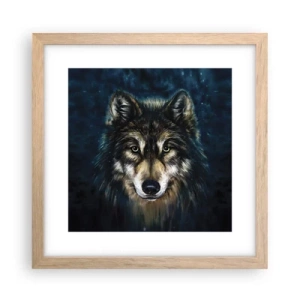 Poster în ramă de stejar deschis - Alfa? Și omega - 30x30 cm