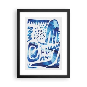 Poster în ramă neagră - Înapoi la rădăcini - 30x40 cm