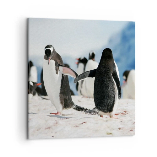 Tablou pe pânză - Dansul în zăpadă - 50x50 cm