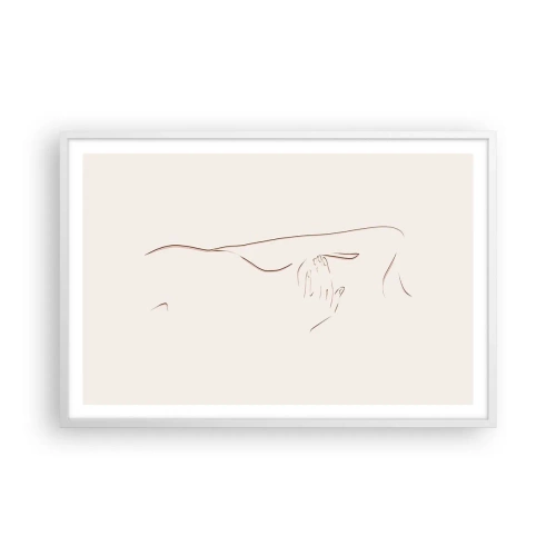 Poster în ramă albă - Forma dorinței - 91x61 cm
