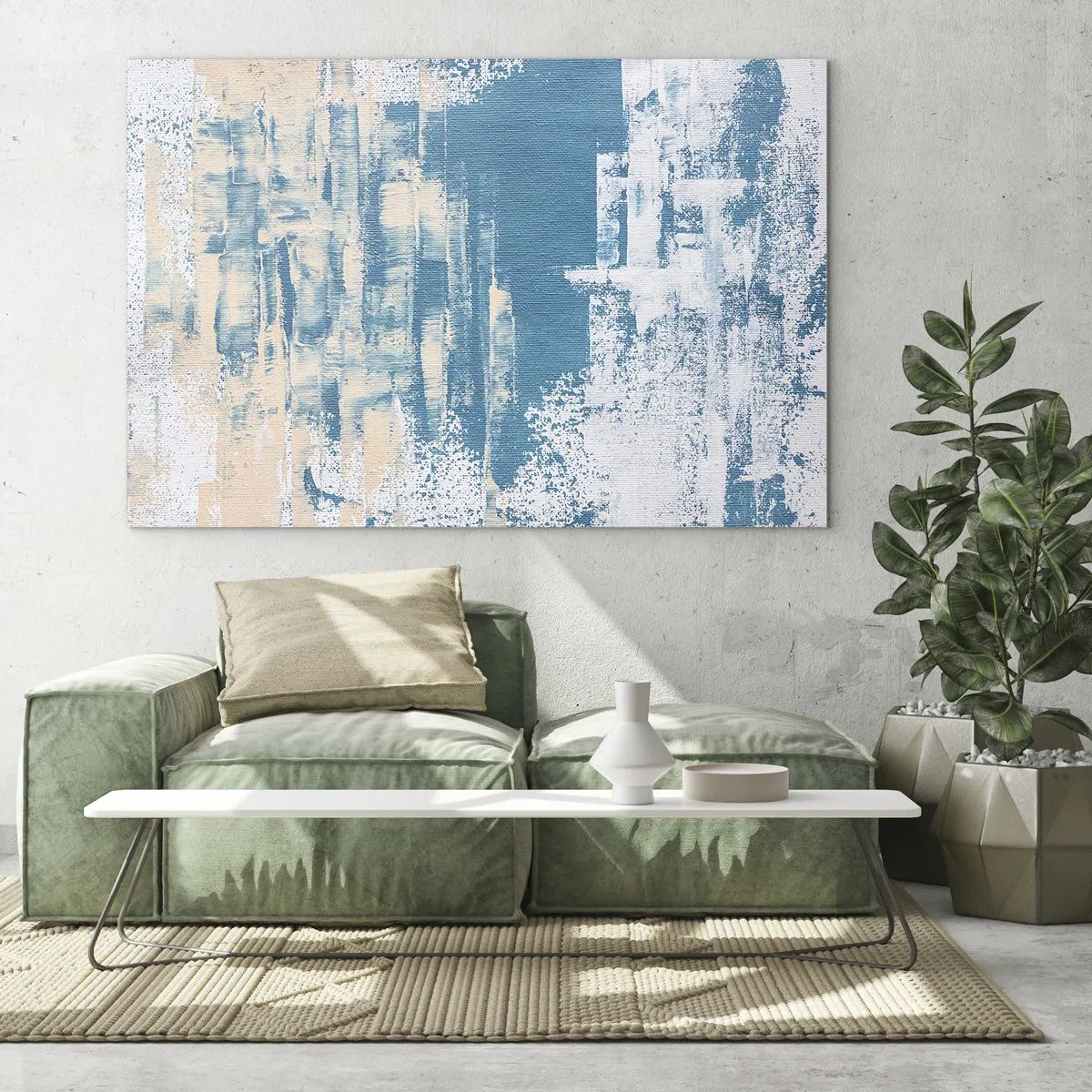 Tablou pe sticlă - Prin ţurţur de gheață - 100x70 cm