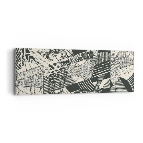 Tablou pe pânză - Dinamica de astăzi - 90x30 cm