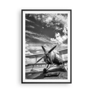 Poster în ramă neagră - Abia aștept! - 61x91 cm