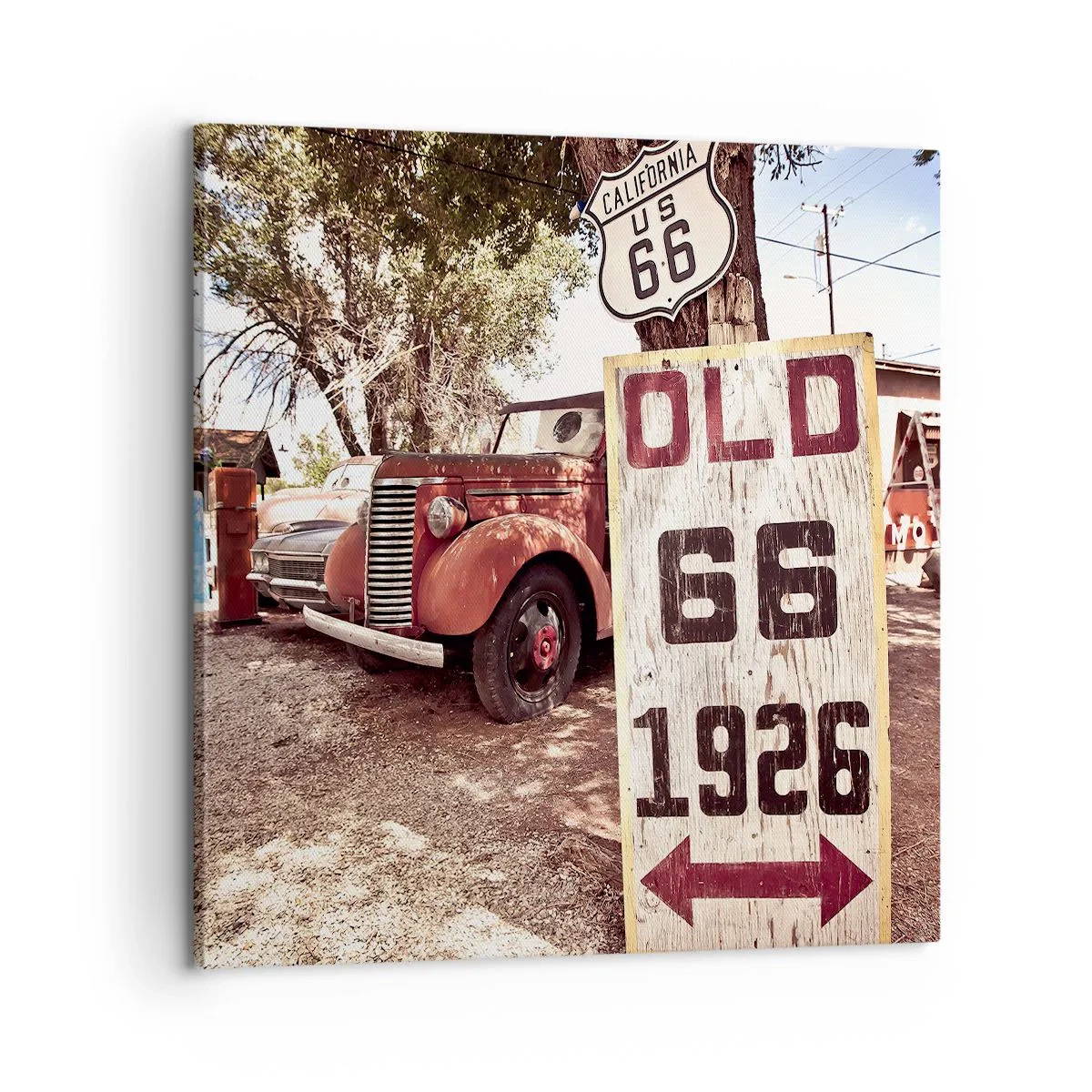 Tablou pe pânză - O legendă provincială americană - 60x60 cm