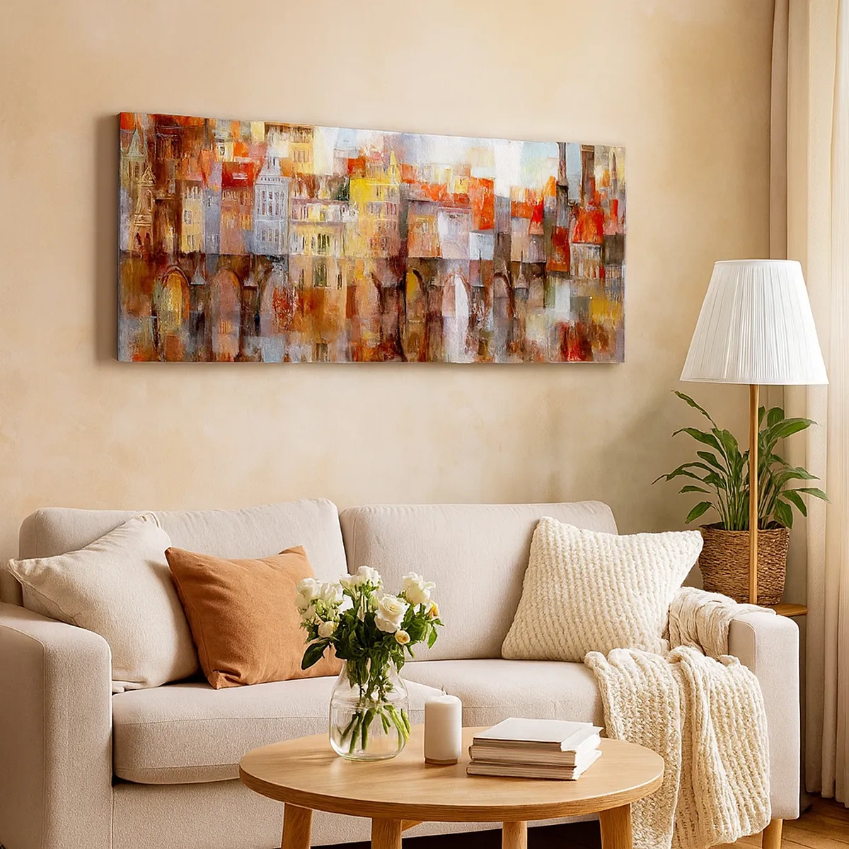 Tablou pe pânză - Frumos și sub pod - 30x30 cm