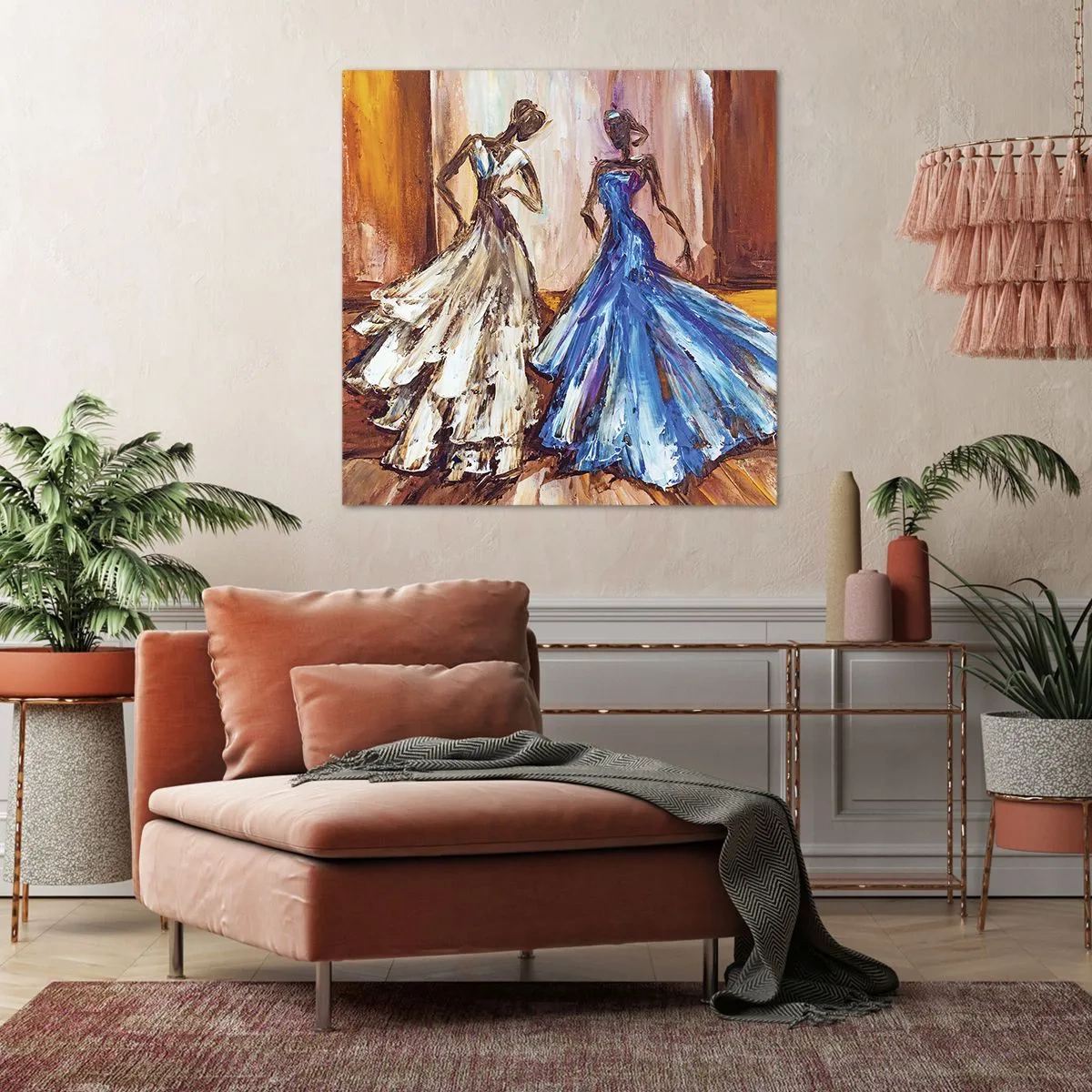 Tablou pe pânză - Duetul fermecător - 40x40 cm