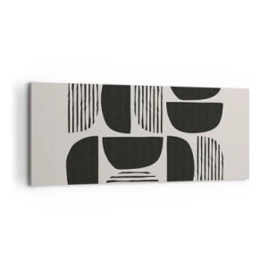 Tablou pe pânză - Jumătăți necomplete - 120x50 cm