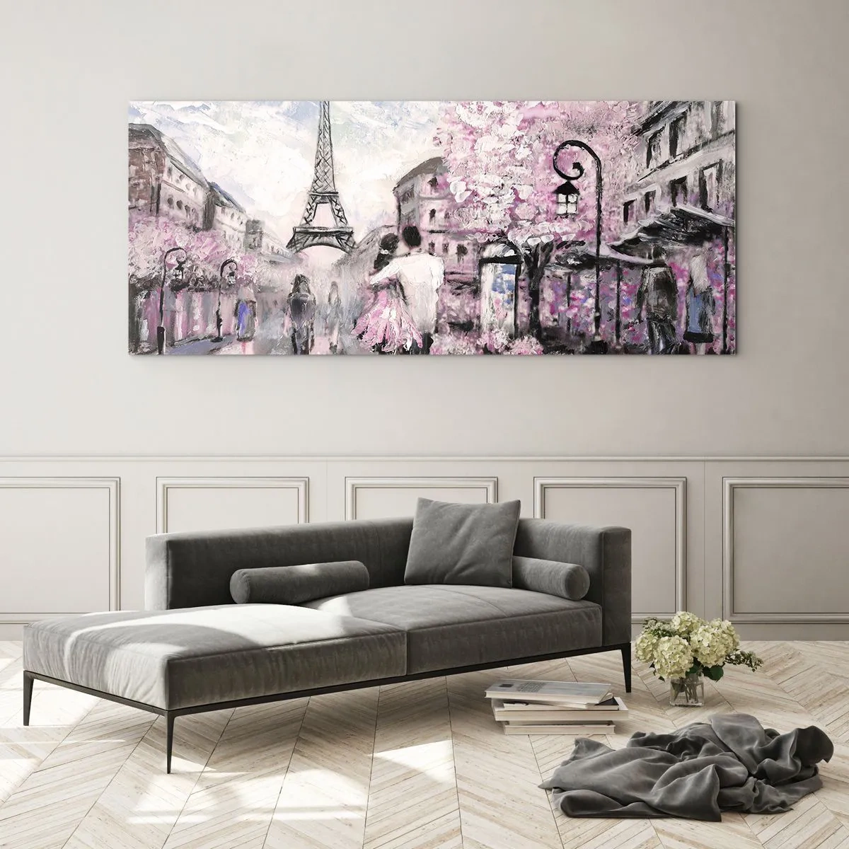 Tablou pe sticlă - Dacă ar fi să te îndrăgostești, atunci doar de... - 100x40 cm
