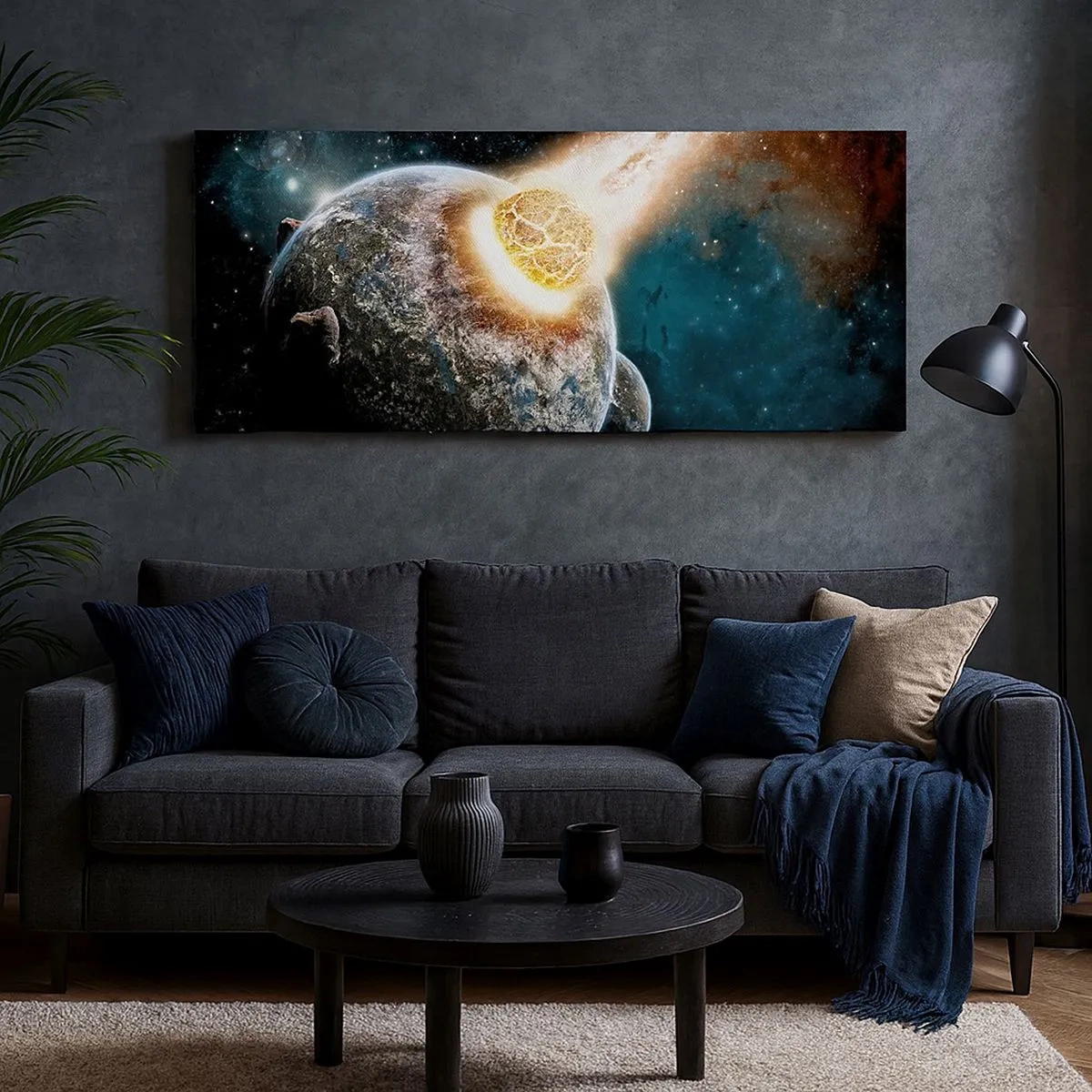 Tablou pe pânză - Anihilare sau naștere? - 100x40 cm