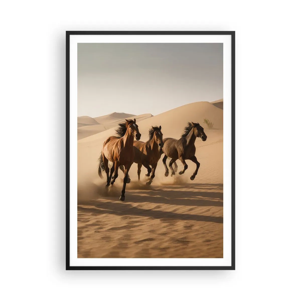 Poster în ramă neagră - Liberi ca vântul - 70x100 cm