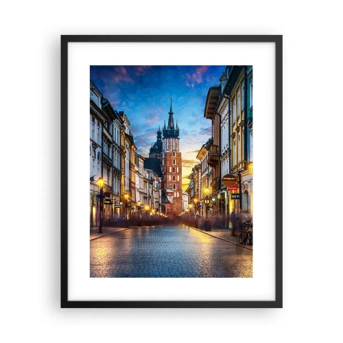Poster în ramă neagră - Farmecul Cracoviei - 40x50 cm