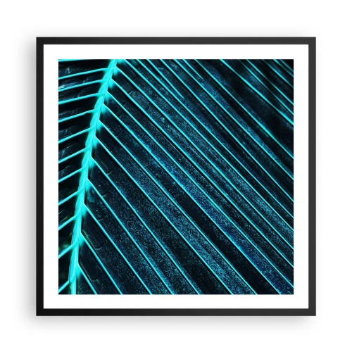 Poster în ramă neagră - Textura verdelui - 60x60 cm
