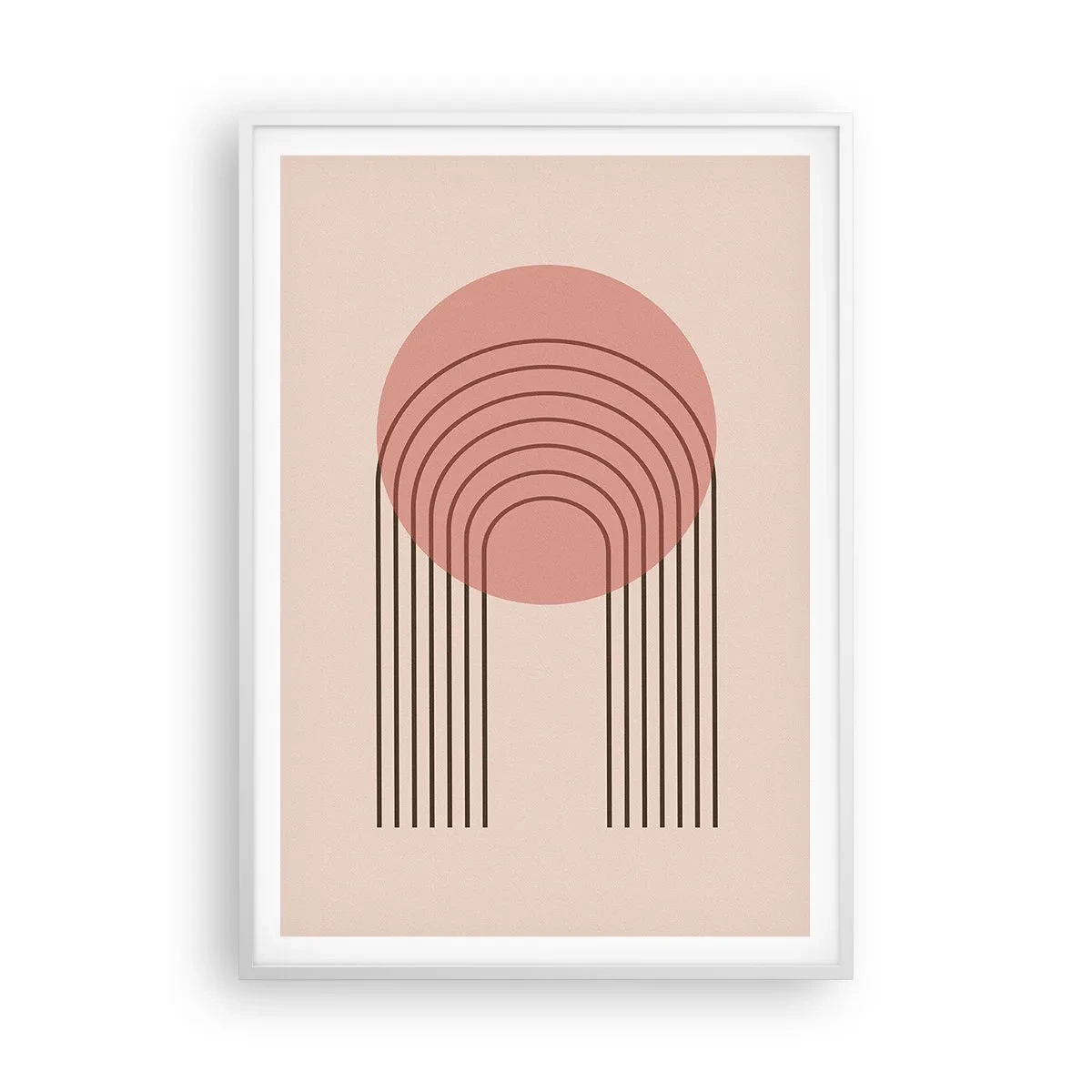 Poster în ramă albă - Atracție irezistibilă - 70x100 cm