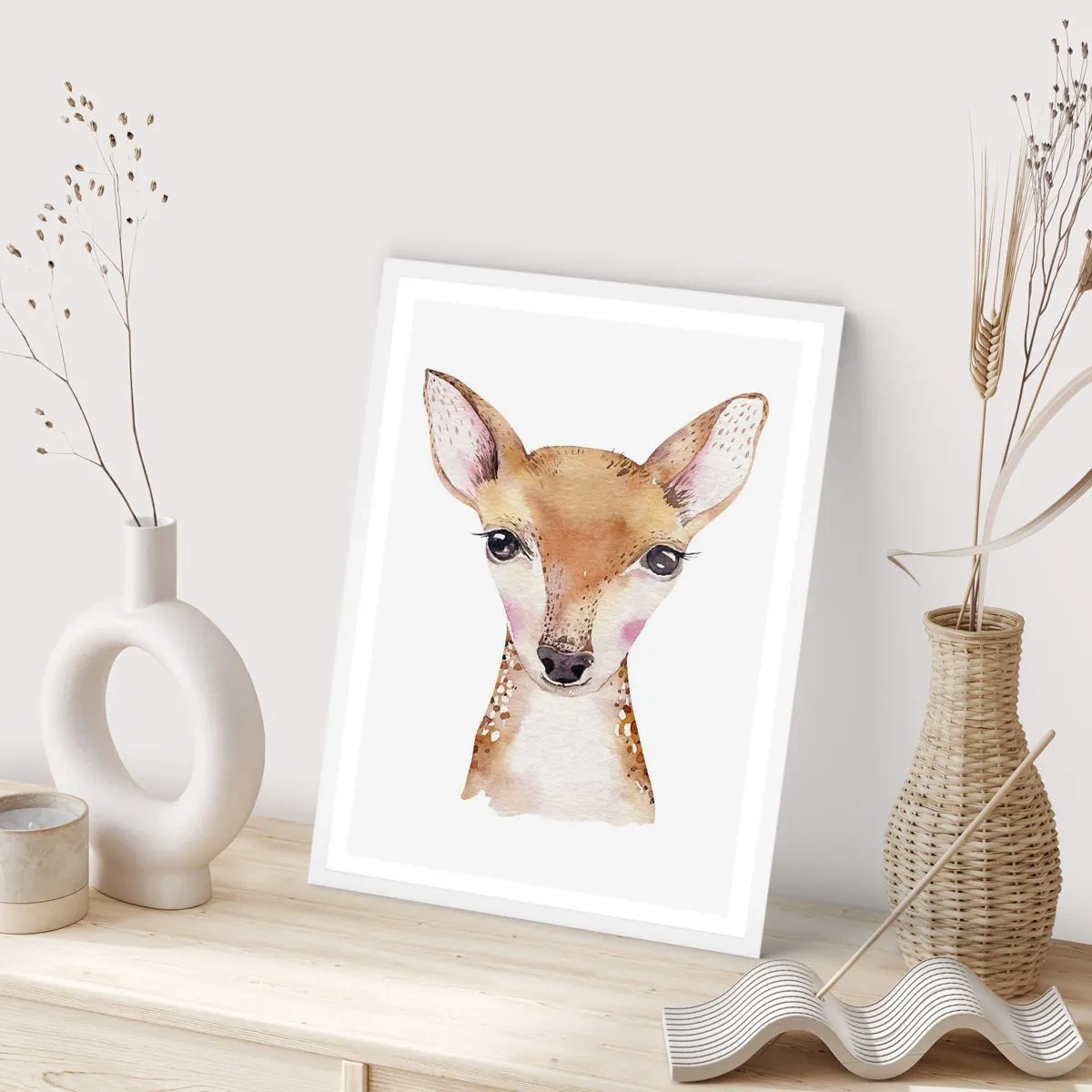 Poster în ramă albă - Natura inocenței - 70x100 cm