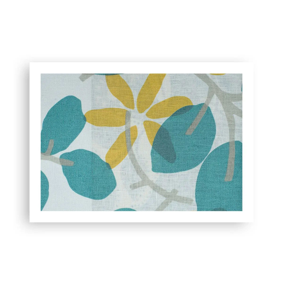 Poster - Printre frunzele de azur - 70x50 cm