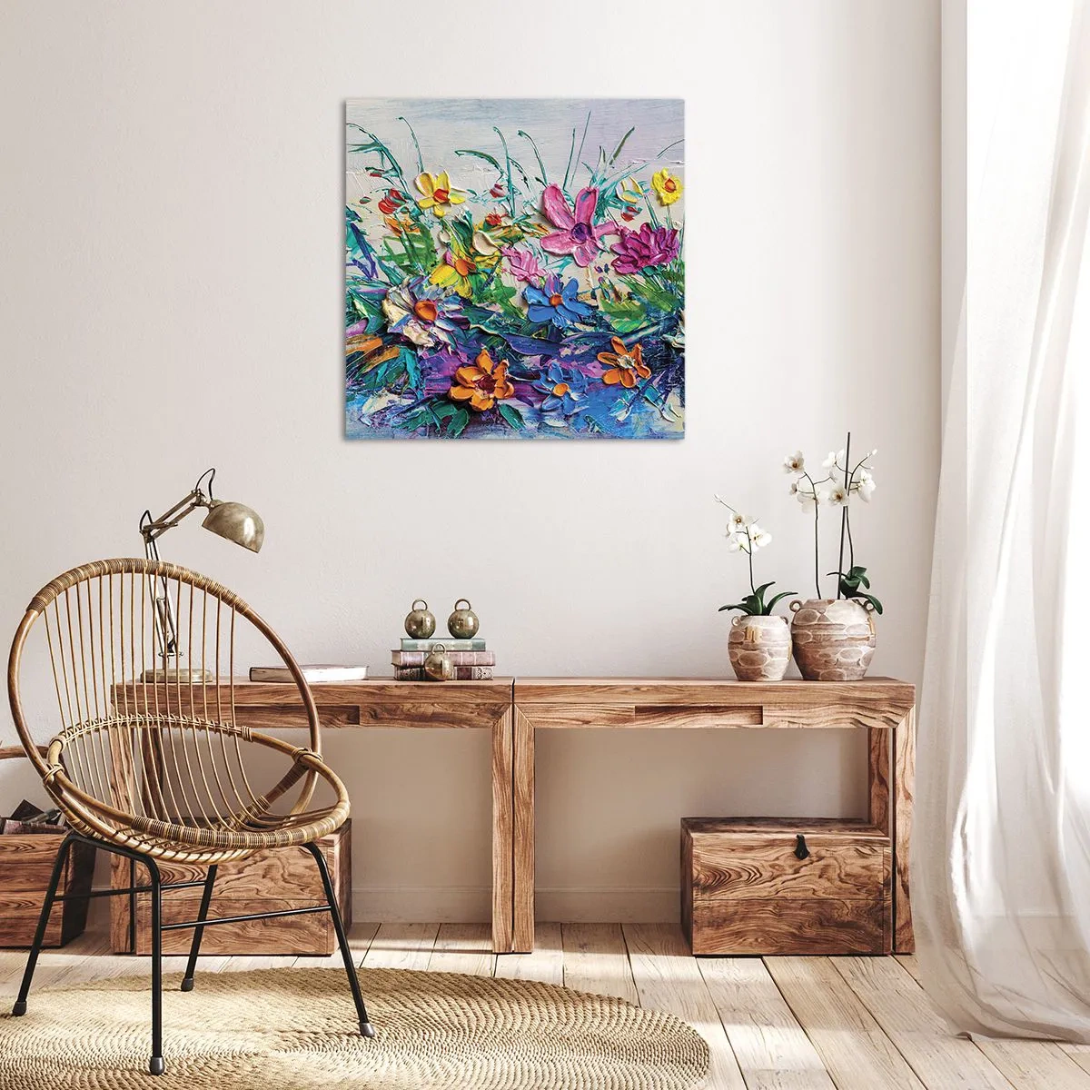 Tablou pe pânză - Nu este deloc o natură moartă - 30x30 cm