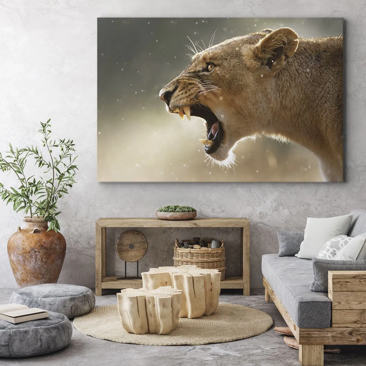Tablou pe pânză - Încearcă să nu asculți - 120x80 cm