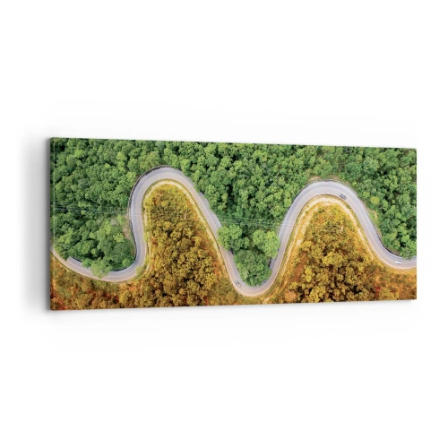 Tablou pe pânză - Frontiere și defilee - 100x40 cm