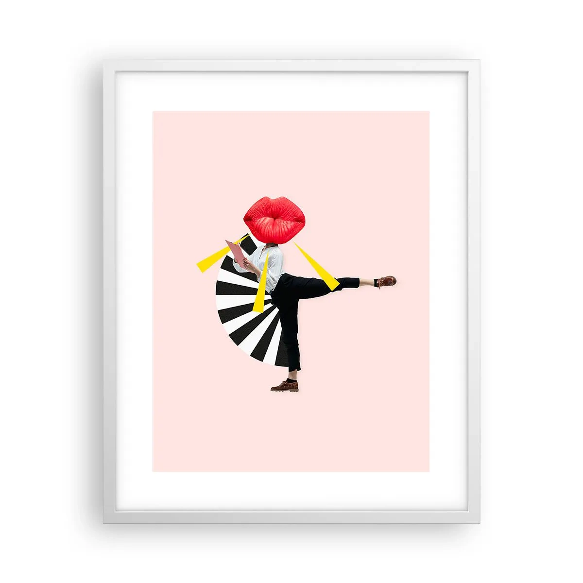 Poster în ramă albă - Artă pop suprarealistă - 40x50 cm