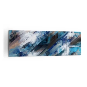 Tablou pe pânză - Pe o pantă albastră - 160x50 cm