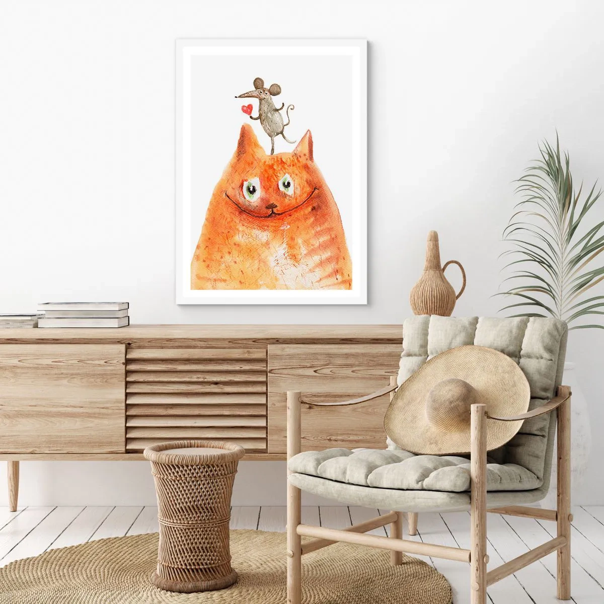 Poster în ramă albă - Paradoxurile iubirii - 61x91 cm