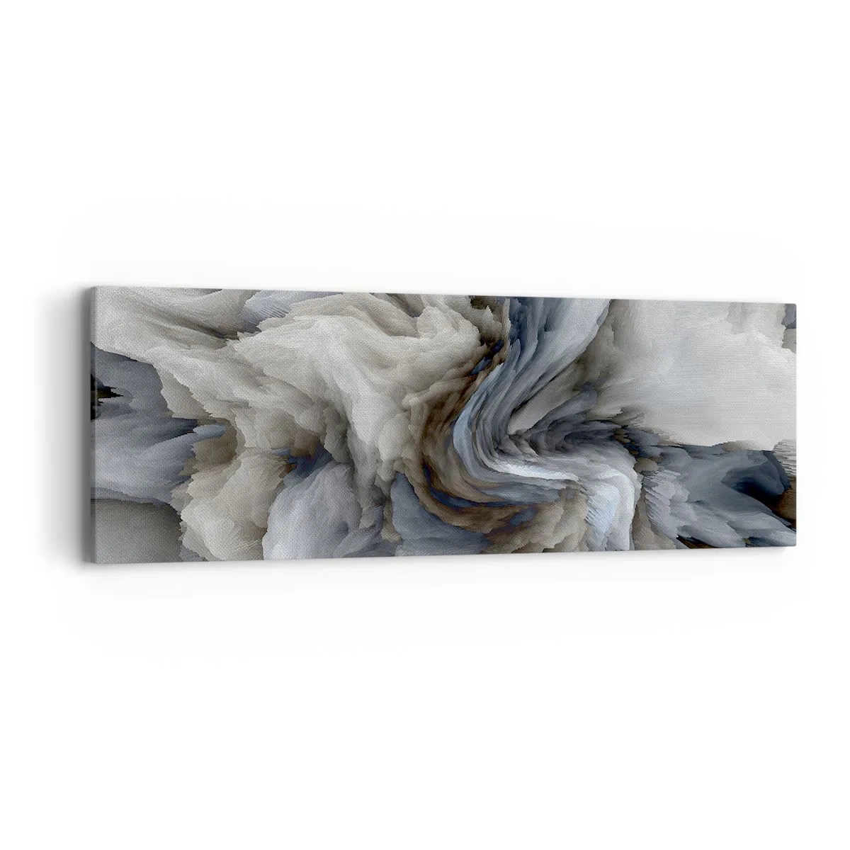 Tablou pe pânză - Piatră și floare - 90x30 cm