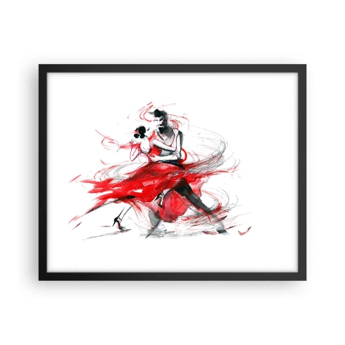 Poster în ramă neagră - Tango - ritmul pasiunii - 50x40 cm