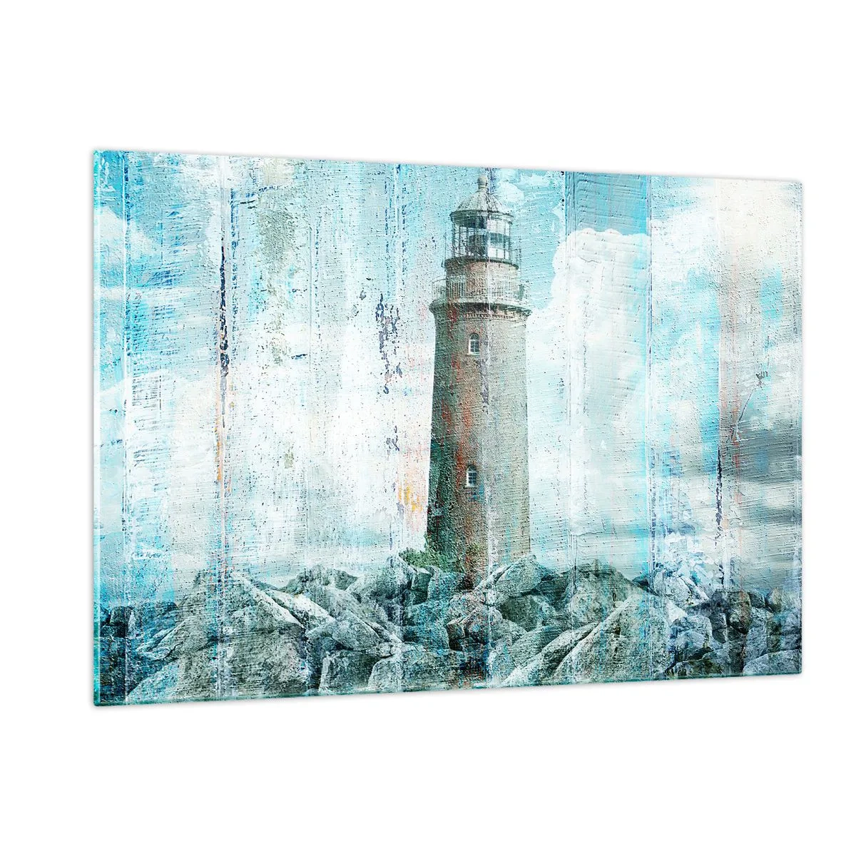 Tablou pe sticlă - Pe lemn vechi - 120x80 cm