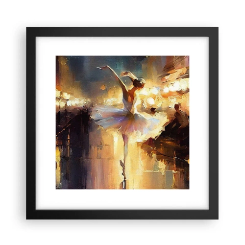 Poster în ramă neagră - Un miracol în stradă - 30x30 cm