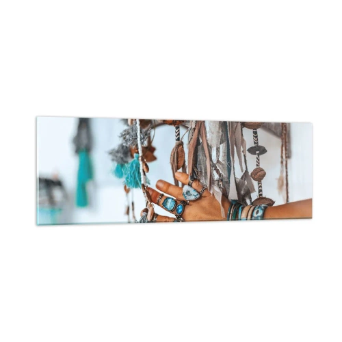 Tablou pe sticlă - Comori locale - 90x30 cm