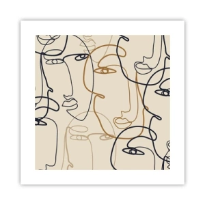 Poster - Portret multiplicat - 40x40 cm