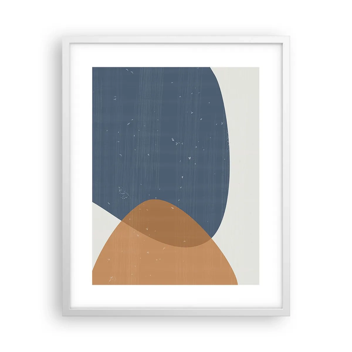 Poster în ramă albă - Ovale și influențe - 40x50 cm