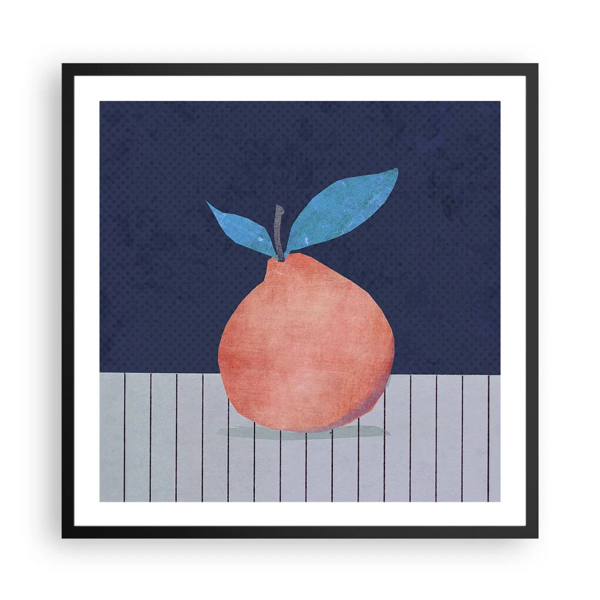 Poster în ramă neagră - Convexitate și plan - 60x60 cm