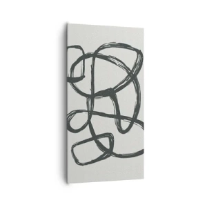 Tablou pe pânză - Abstracție în buclă - 65x120 cm