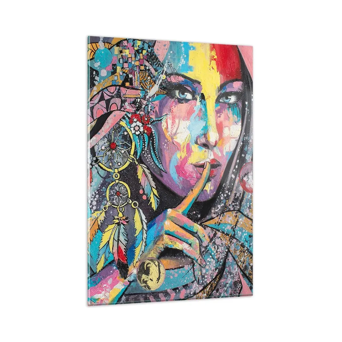 Tablou pe sticlă - Taci până când înțelegi - 80x120 cm