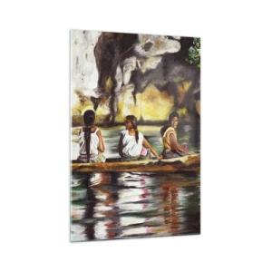 Tablou pe sticlă - Într-un paradis polinezian - 70x100 cm