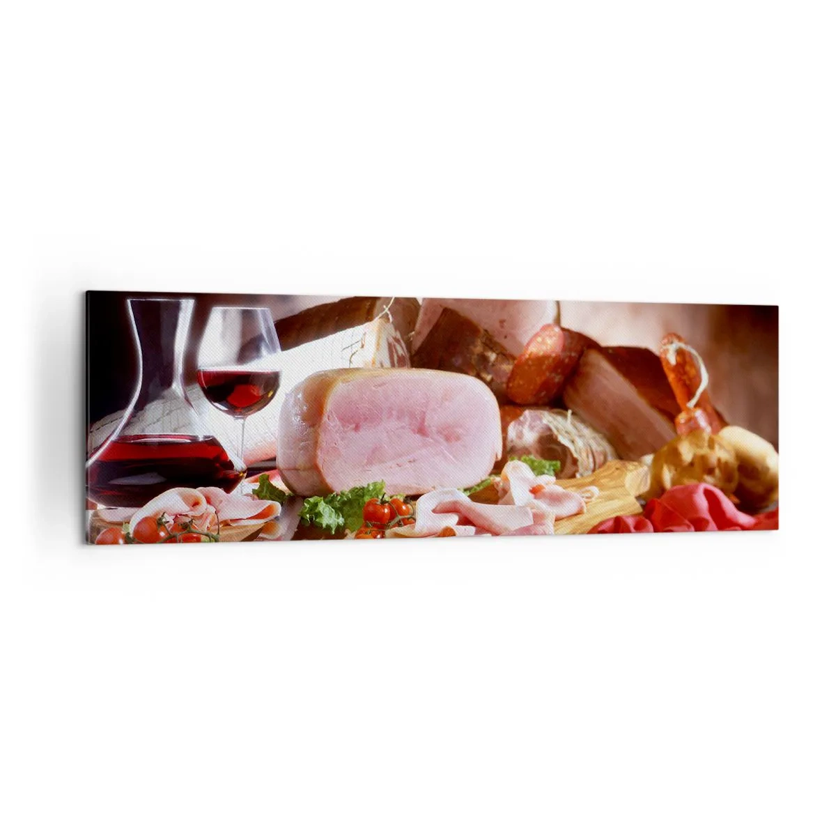 Tablou pe pânză - Un vis culinar cu o carafă - 160x50 cm