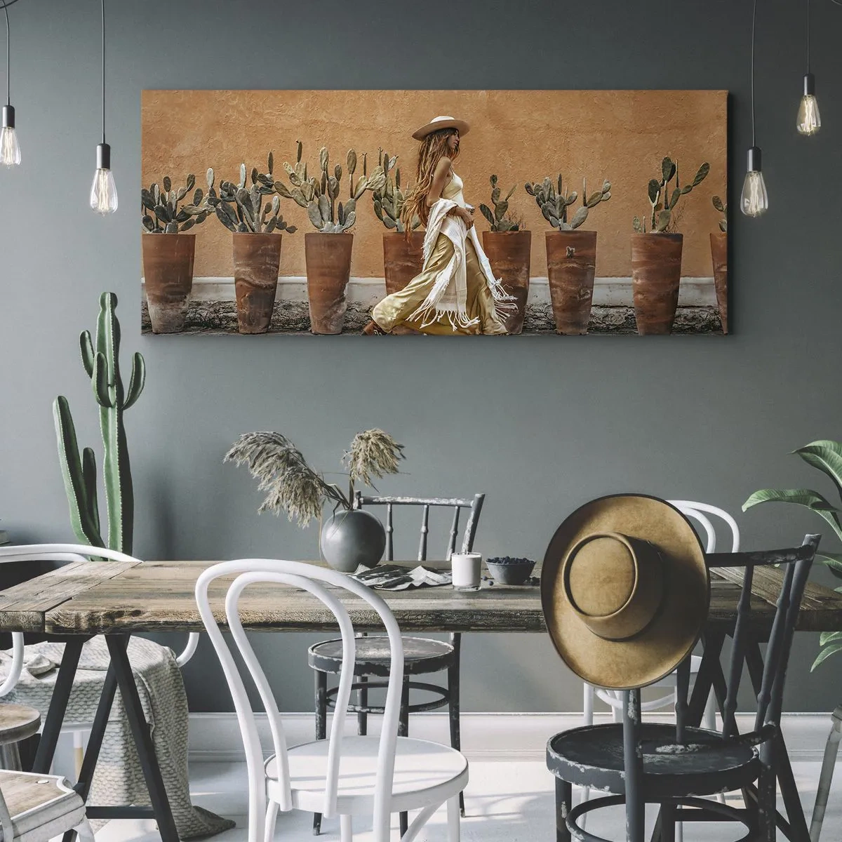 Tablou pe pânză - În stilul hippie - 90x30 cm