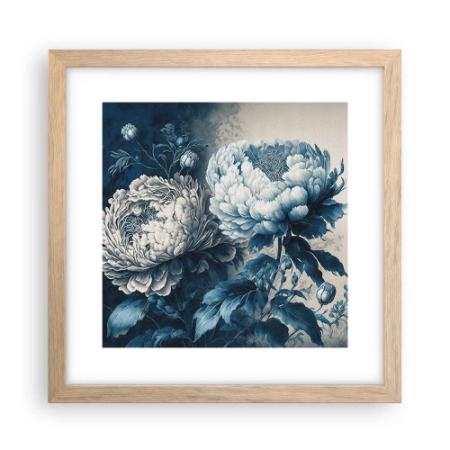 Poster în ramă de stejar deschis - Pereche asortată - 30x30 cm