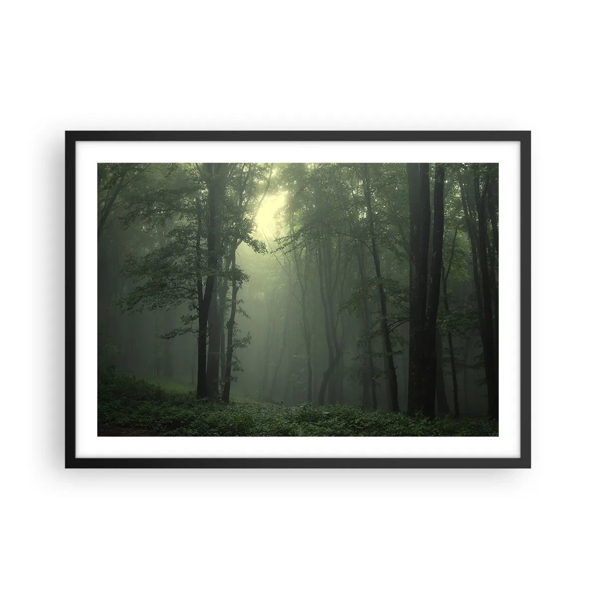 Poster în ramă neagră - Înainte să se trezească - 70x50 cm