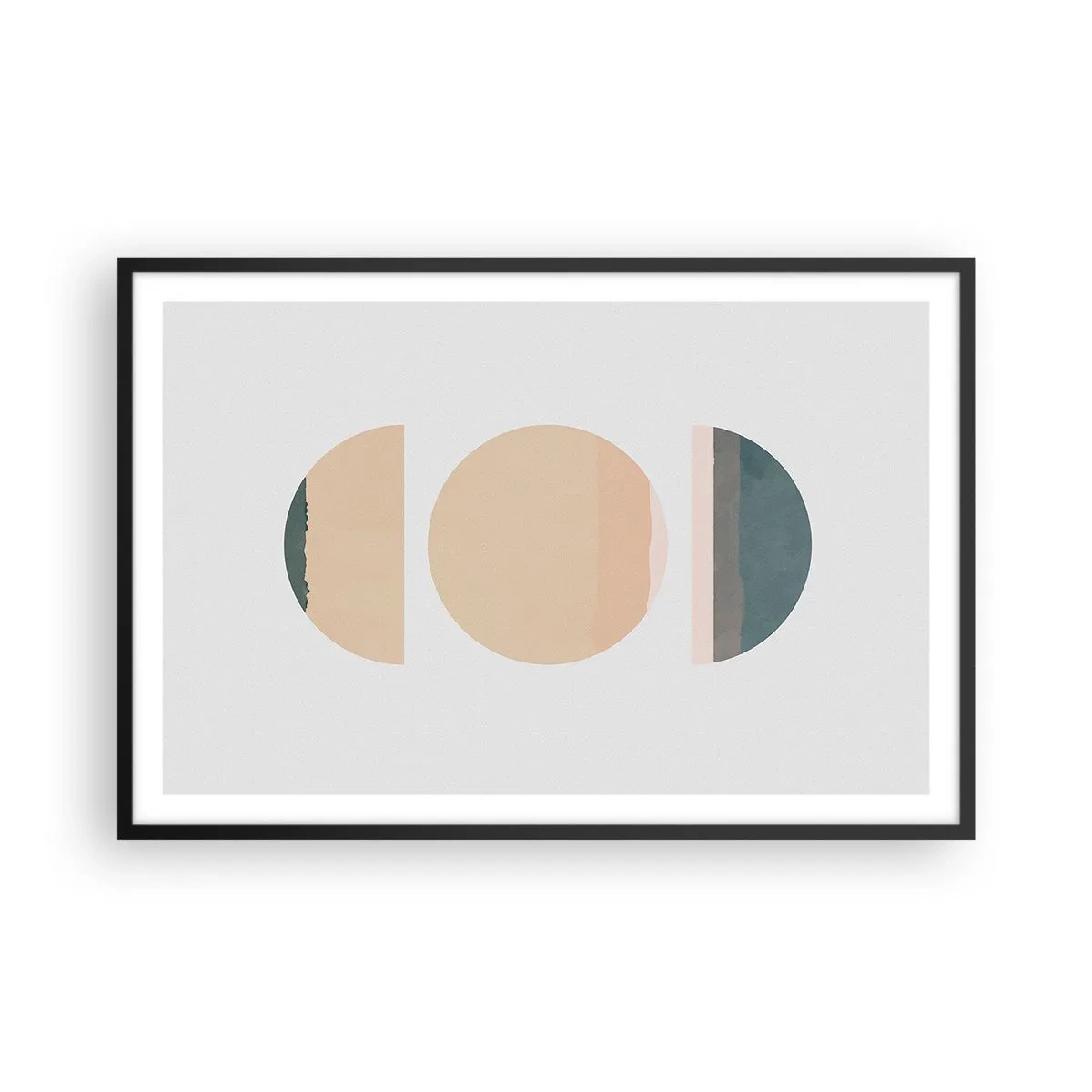 Poster în ramă neagră - Roată cu roată - 91x61 cm
