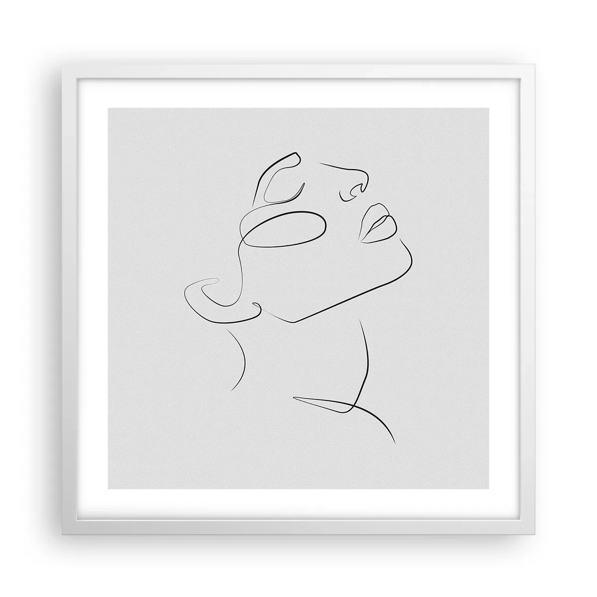 Poster în ramă albă - Meandrele unui vis - 50x50 cm