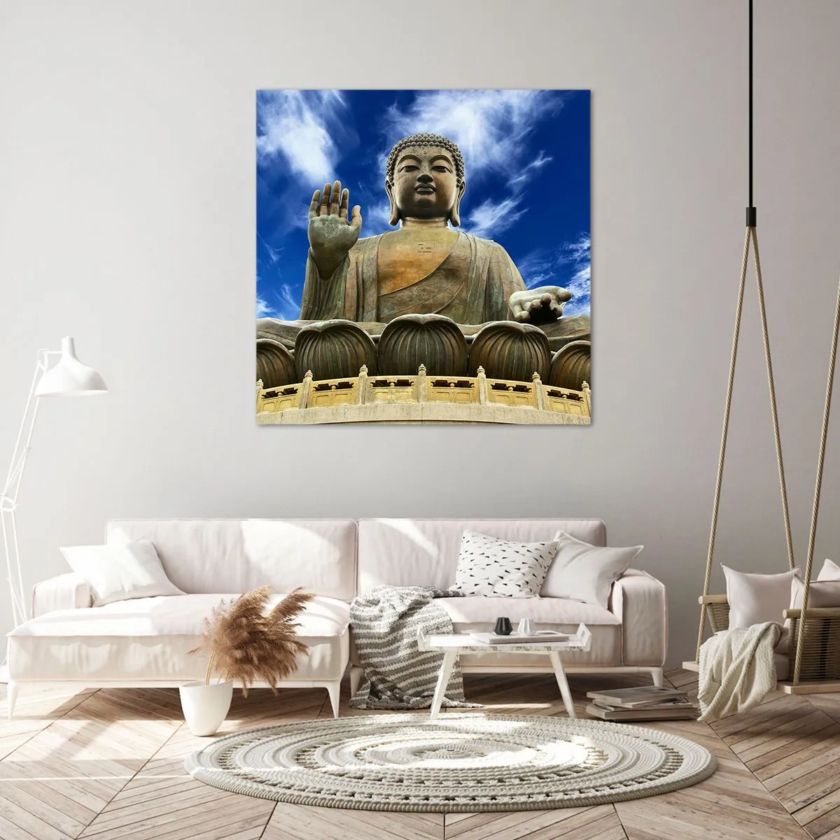 Tablou pe pânză - Trăiește fără teamă - 40x40 cm